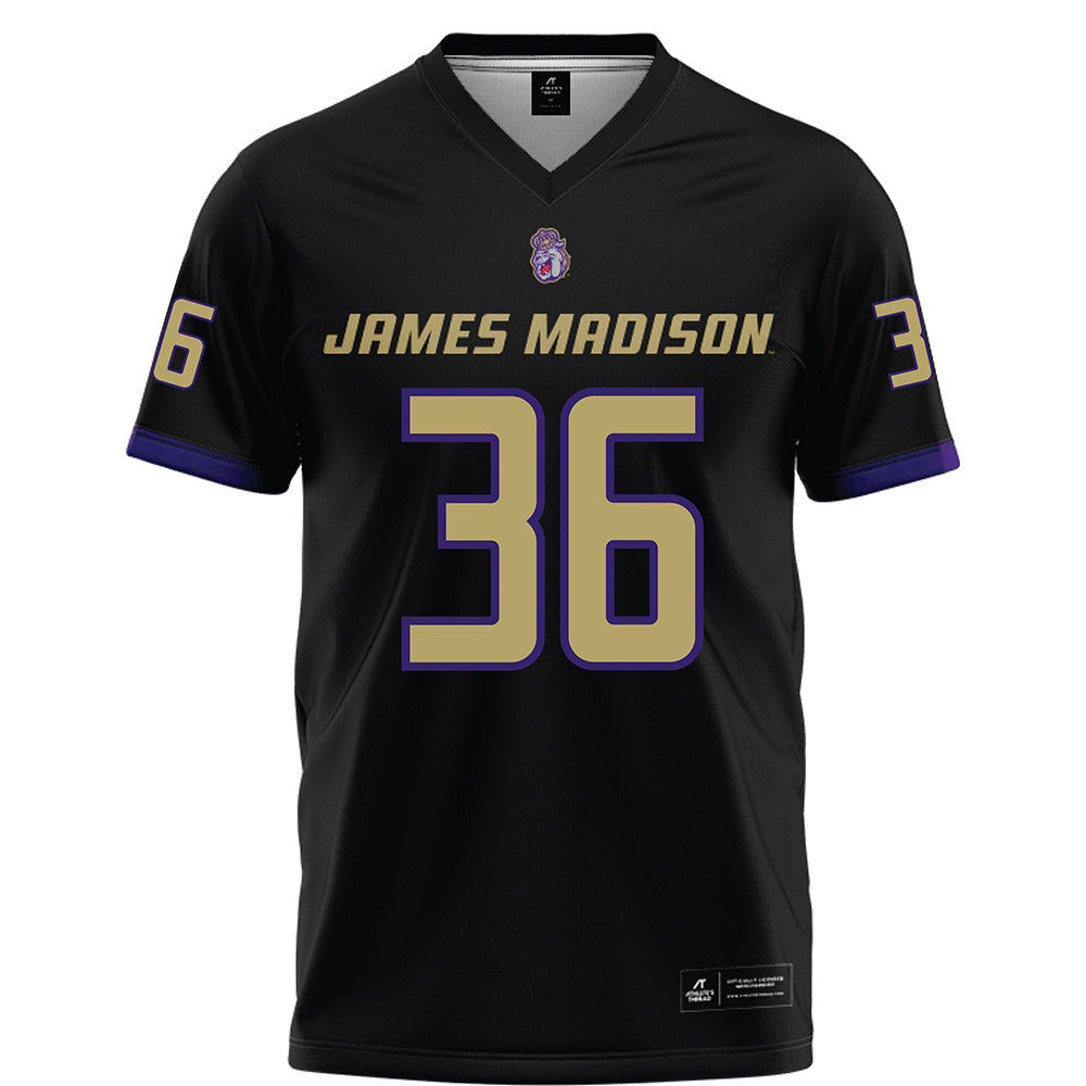 JMU - NCAA Football : Milton Ferguson - Black Football Jersey-0