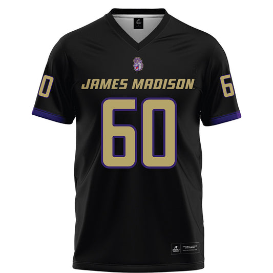 JMU - NCAA Football : Zach Greenberg - Black Football Jersey-0