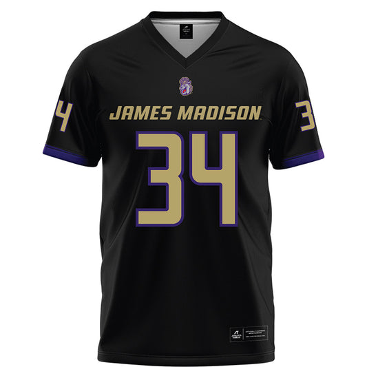 JMU - NCAA Football : Jamal Olford - Black Football Jersey-0