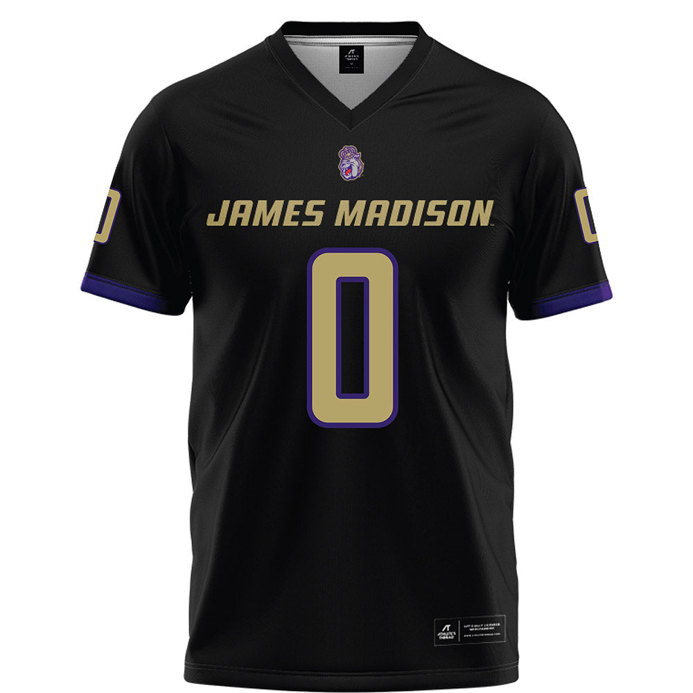 JMU - NCAA Football : Jaylan Sanchez - Black Football Jersey-0