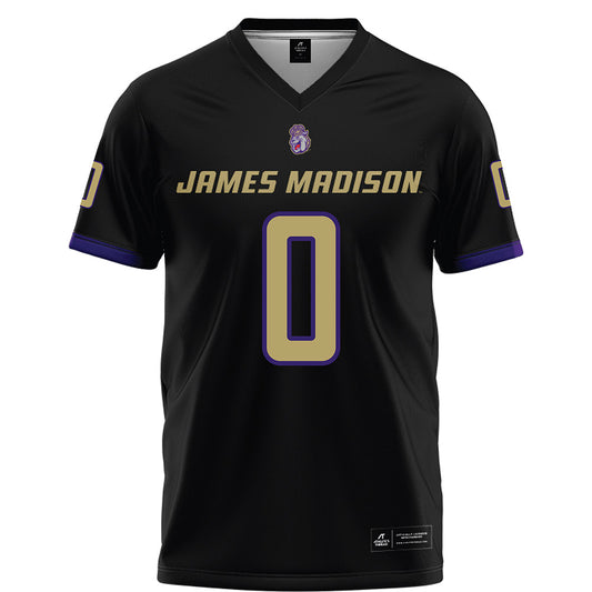 JMU - NCAA Football : Jaylan Sanchez - Black Football Jersey-0