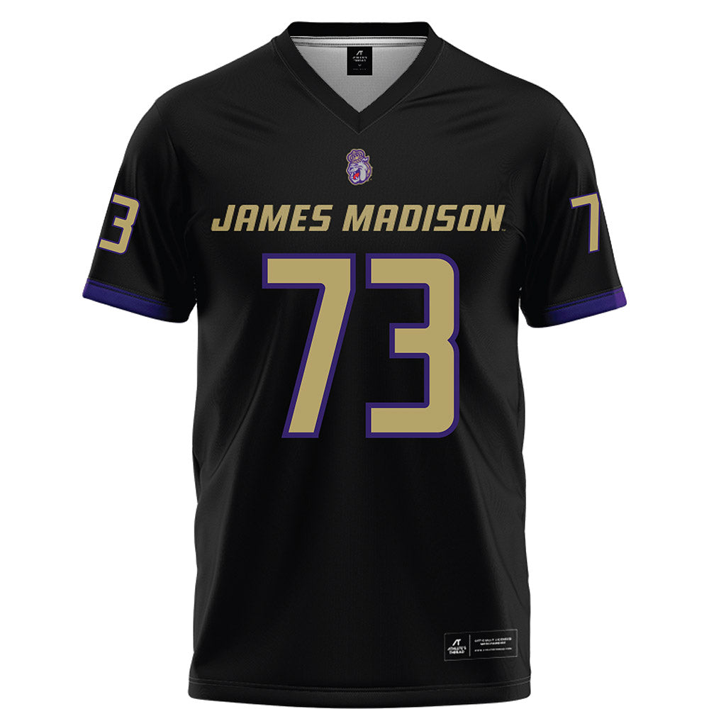 JMU - NCAA Football : Evan Bushong - Black Football Jersey-0