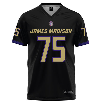 JMU - NCAA Football : Kyle Lenhart - Black Football Jersey-0