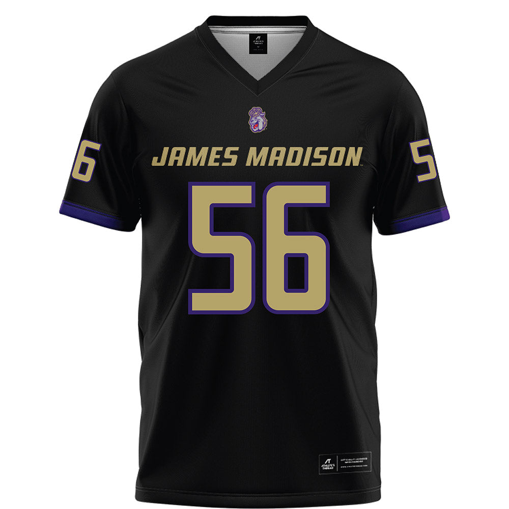 JMU - NCAA Football : JaKobe Campbell - Black Football Jersey-0