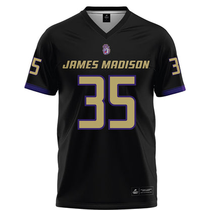 JMU - NCAA Football : Joshua Prince - Black Football Jersey-0
