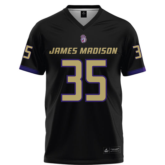 JMU - NCAA Football : Joshua Prince - Black Football Jersey-0