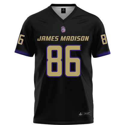 JMU - NCAA Football : Ethan Gurela - Black Football Jersey-0