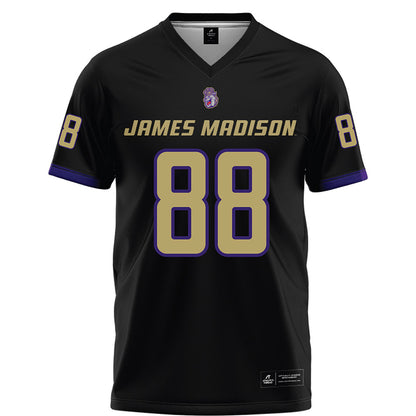 JMU - NCAA Football : Kells Bush - Black Football Jersey-0