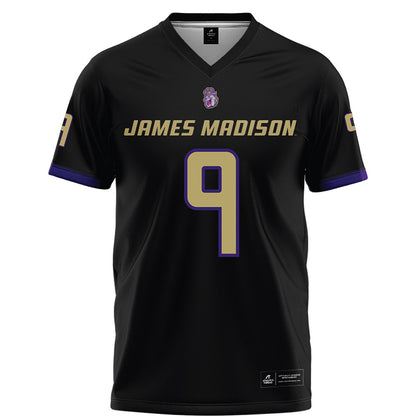 JMU - NCAA Football : Xavier Holmes - Black Football Jersey-0
