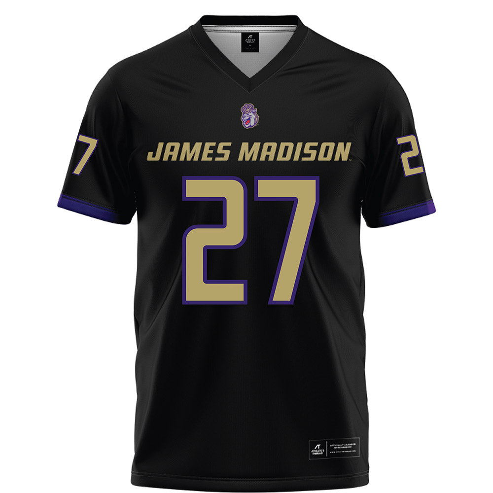 JMU - NCAA Football : Kai Callen - Black Football Jersey-0