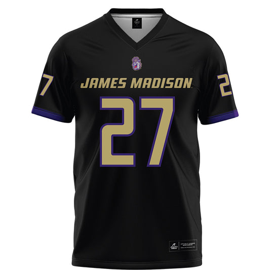 JMU - NCAA Football : Kai Callen - Black Football Jersey-0