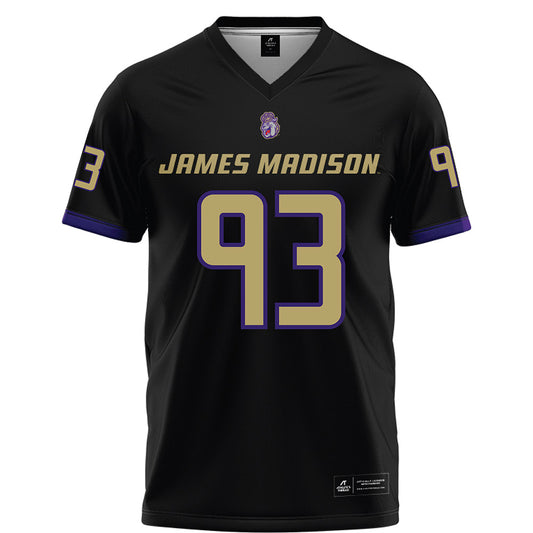 JMU - NCAA Football : Mychal McMullin - Black Football Jersey-0