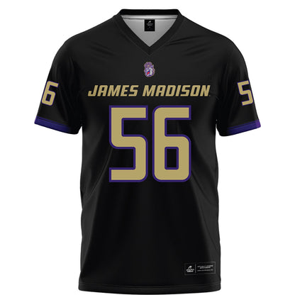 JMU - NCAA Football : Drew Spinogatti - Black Football Jersey-0