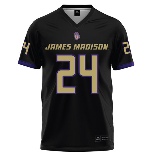 JMU - NCAA Football : Phillip Harris - Black Football Jersey-0