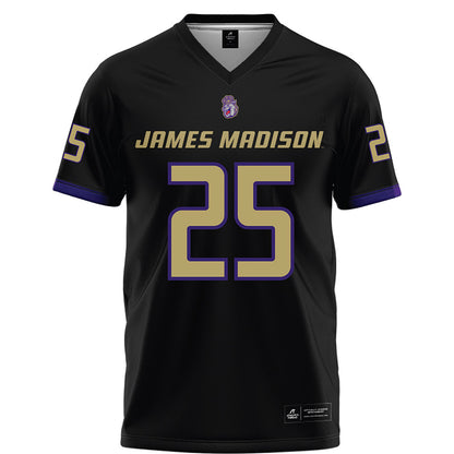 JMU - NCAA Football : Jackson Hamill - Black Football Jersey-0