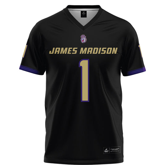 JMU - NCAA Football : Mekhi Rodgers - Black Football Jersey-0