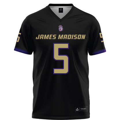 JMU - NCAA Football : Morgan Suarez - Black Football Jersey-0
