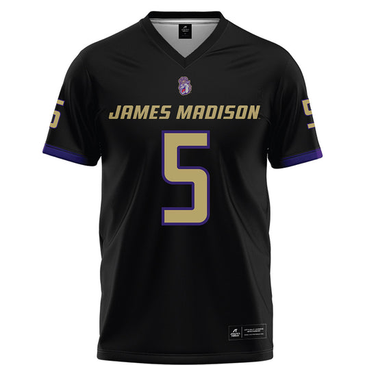 JMU - NCAA Football : Morgan Suarez - Black Football Jersey-0