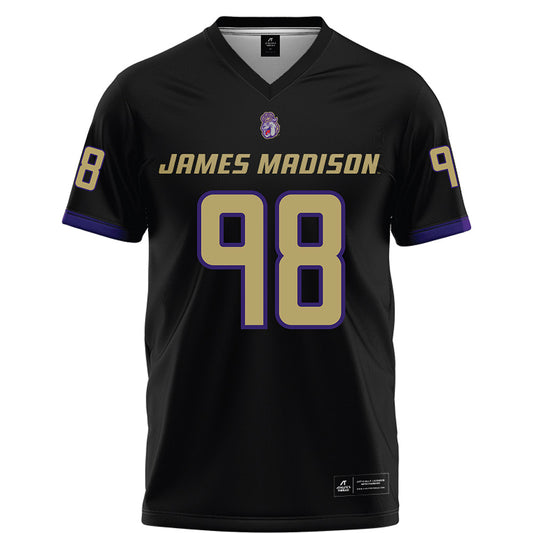 JMU - NCAA Football : Turner Schmidt - Black Football Jersey-0