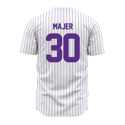 North Alabama - NCAA Baseball : Zakary Majer - Pin Stripes Jersey-1