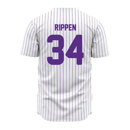 North Alabama - NCAA Baseball : Nash Rippen - Pin Stripes Jersey-1
