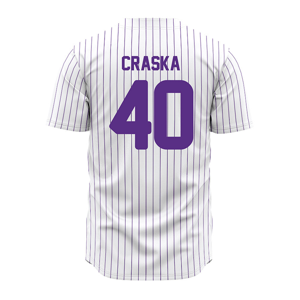 North Alabama - NCAA Baseball : Petey Craska - Pin Stripes Jersey-1