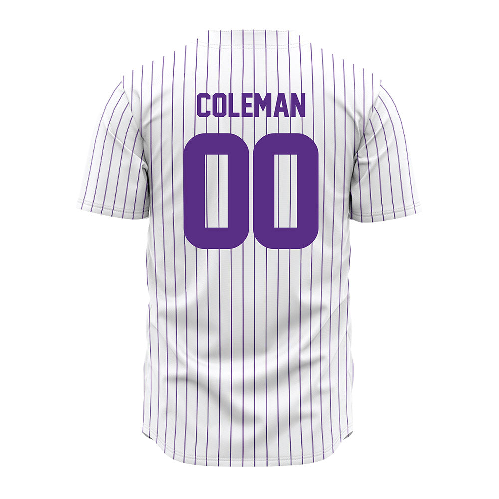 North Alabama - NCAA Baseball : Dylan Coleman - Pin Stripes Jersey-1