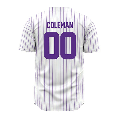 North Alabama - NCAA Baseball : Dylan Coleman - Pin Stripes Jersey-1