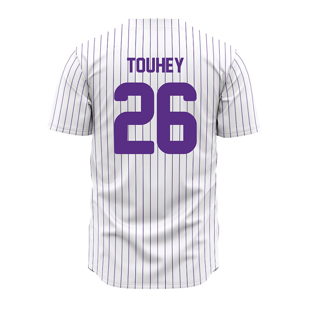 North Alabama - NCAA Baseball : Jordan Touhey - Pin Stripes Jersey-1