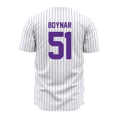 North Alabama - NCAA Baseball : Jake Boynar - Pin Stripes Jersey-1