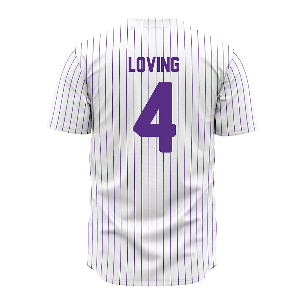 North Alabama - NCAA Baseball : Bryant Loving - Pin Stripes Jersey-1