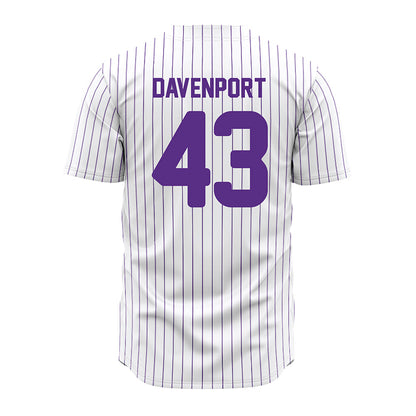 North Alabama - NCAA Baseball : Luke Davenport - Pin Stripes Jersey-1
