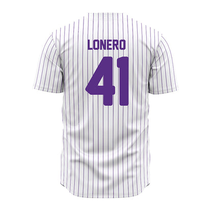 North Alabama - NCAA Baseball : Gio LoNero - Pin Stripes Jersey-1