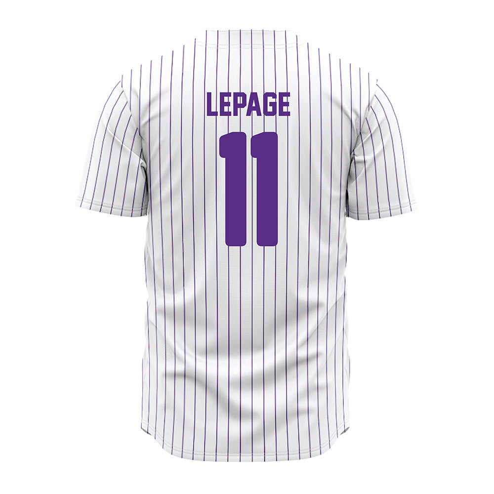 North Alabama - NCAA Baseball : Tyler LePage - Pin Stripes Jersey-1