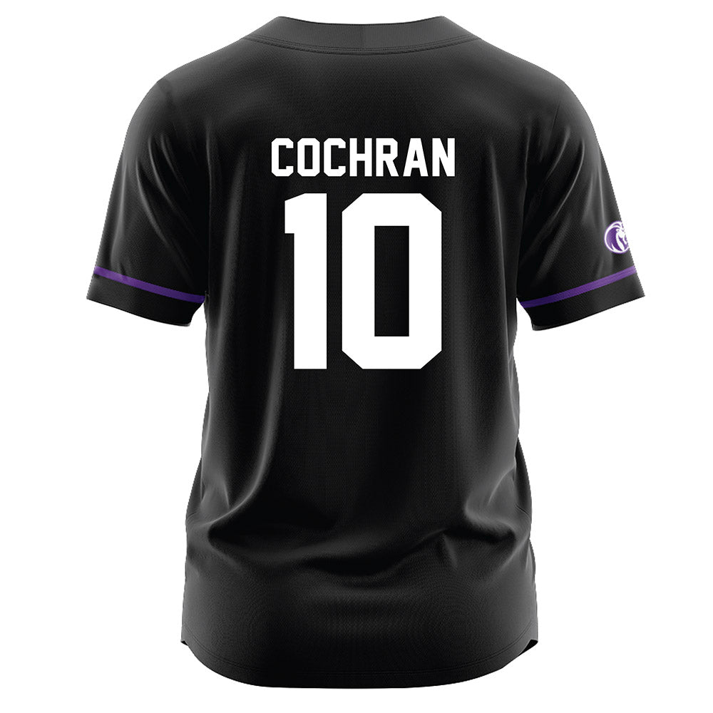 North Alabama - NCAA Baseball : Charlie Cochran - Black Jersey-1