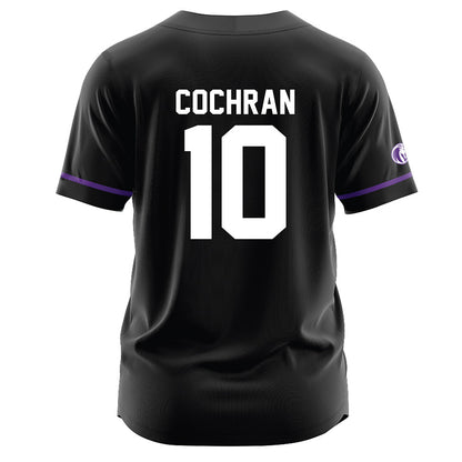 North Alabama - NCAA Baseball : Charlie Cochran - Black Jersey-1