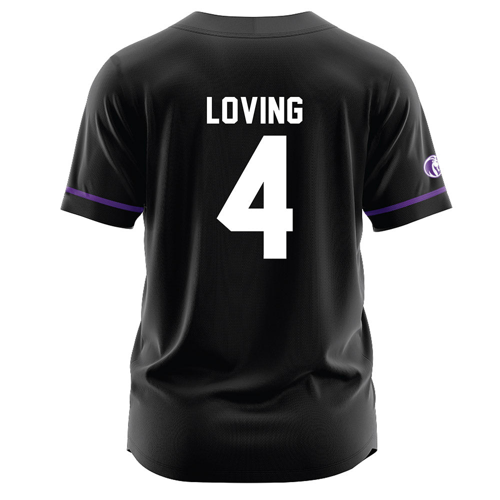 North Alabama - NCAA Baseball : Bryant Loving - Black Jersey-1