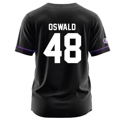 North Alabama - NCAA Baseball : Gavin Oswald - Black Jersey-1