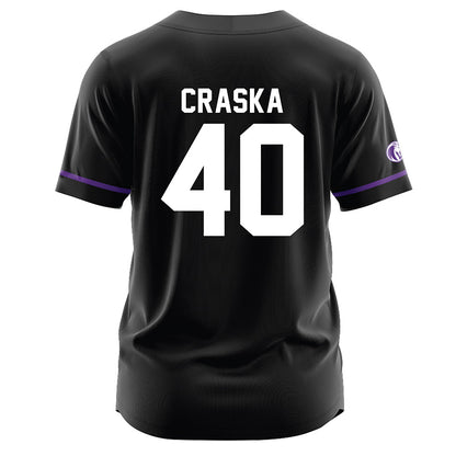 North Alabama - NCAA Baseball : Petey Craska - Black Jersey-1