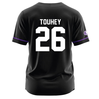 North Alabama - NCAA Baseball : Jordan Touhey - Black Jersey-1