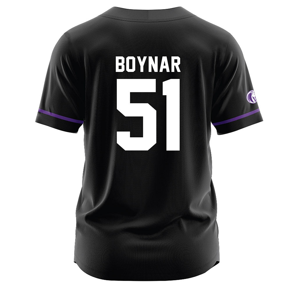 North Alabama - NCAA Baseball : Jake Boynar - Black Jersey-1