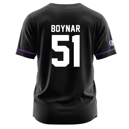 North Alabama - NCAA Baseball : Jake Boynar - Black Jersey-1