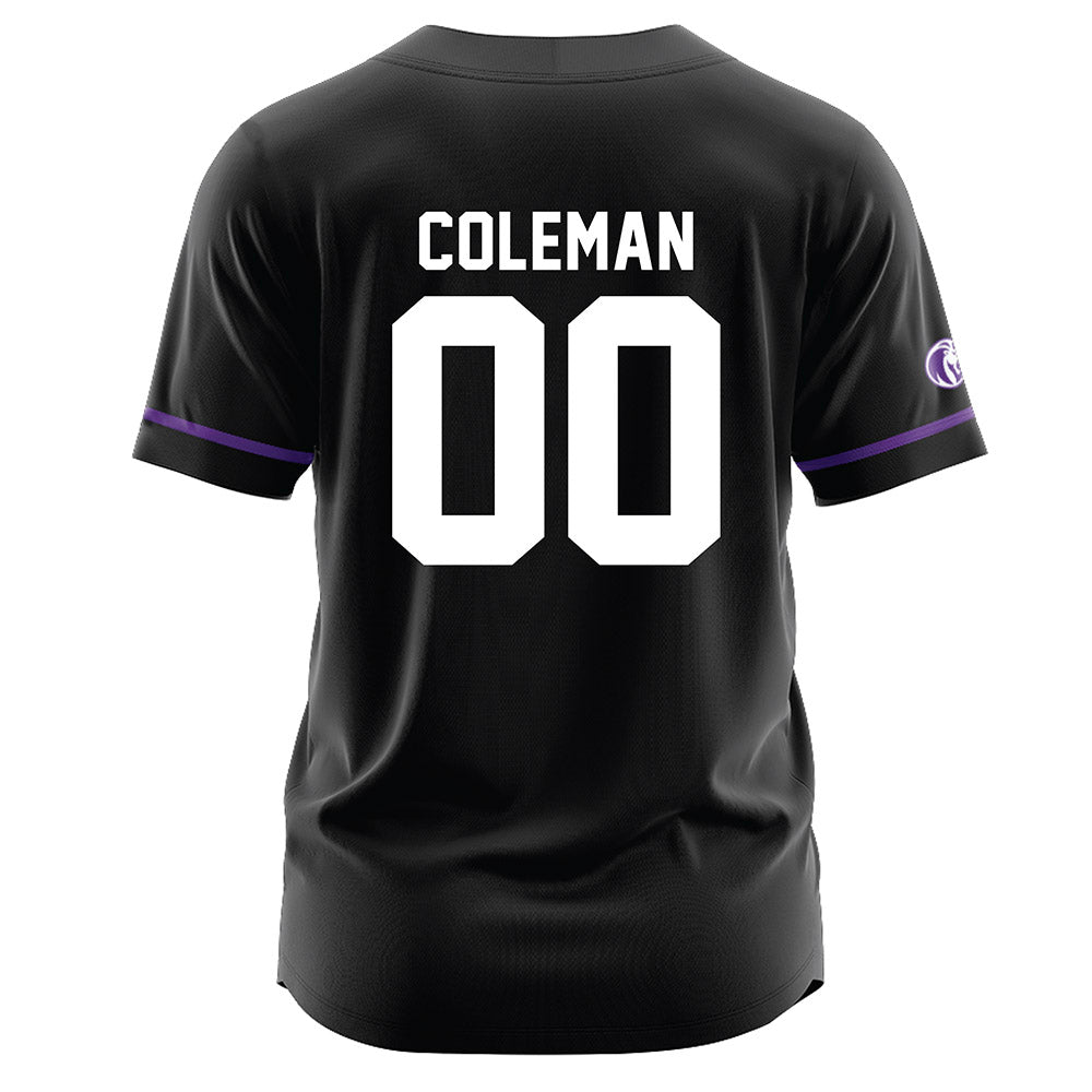 North Alabama - NCAA Baseball : Dylan Coleman - Black Jersey-1