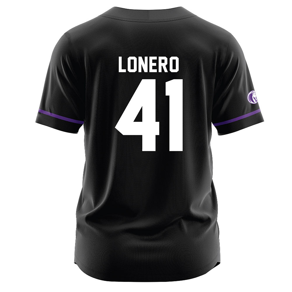 North Alabama - NCAA Baseball : Gio LoNero - Black Jersey-1