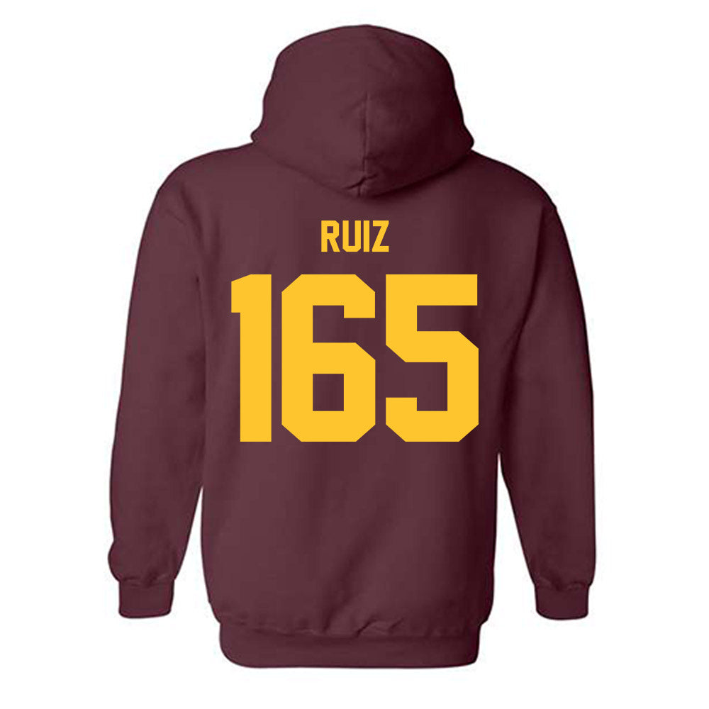 Arizona State - NCAA Wrestling : Nicco Ruiz - Classic Shersey Hooded Sweatshirt-1