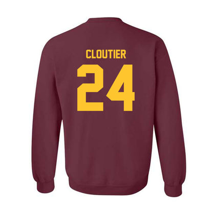 Arizona State - NCAA Men's Ice Hockey : Justin Cloutier - Classic Shersey Crewneck Sweatshirt-1