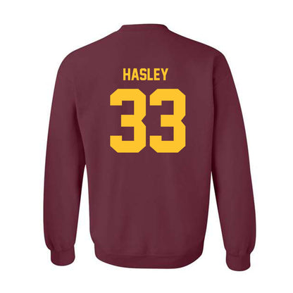 Arizona State - NCAA Men's Ice Hockey : Connor Hasley - Classic Shersey Crewneck Sweatshirt-1