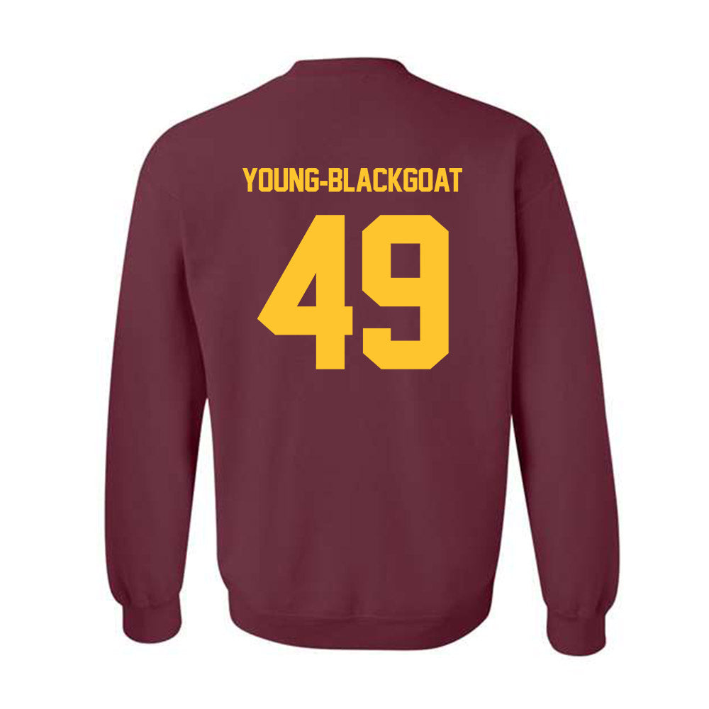 Arizona State - NCAA Football : Prayer Young-Blackgoat - Classic Shersey Crewneck Sweatshirt-1