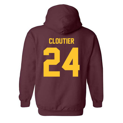 Arizona State - NCAA Men's Ice Hockey : Justin Cloutier - Classic Shersey Hooded Sweatshirt-1