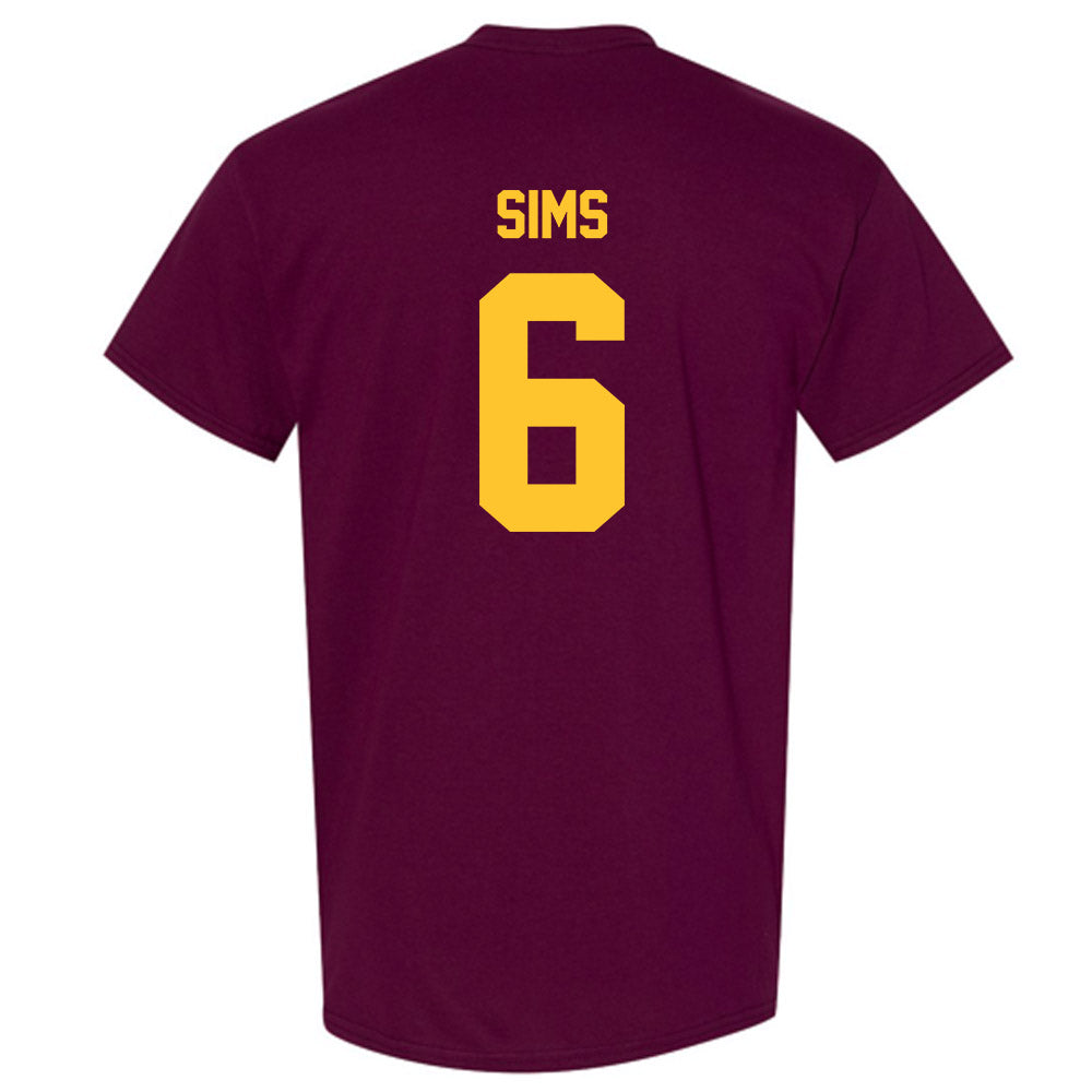 Arizona State - NCAA Football : Jeff Sims - Classic Shersey T-Shirt-1